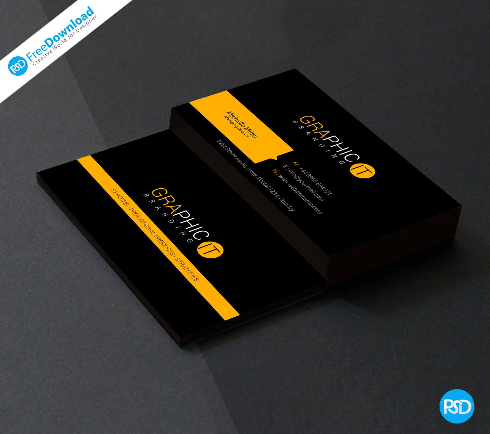010 Blank Business Card Template Photoshop Free Download In Visiting Card Templates For Photoshop