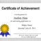 010 Certificate Of Achievement Template Word Doc Inside Certificate Of Accomplishment Template Free