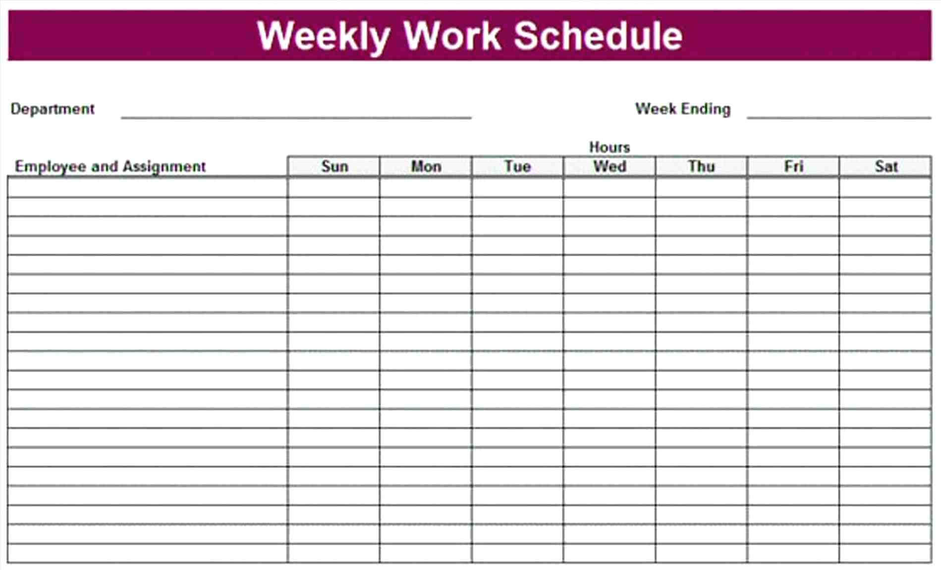 010 Monthly Work Rotation Schedule Template Free Printable R Within Blank Monthly Work Schedule Template