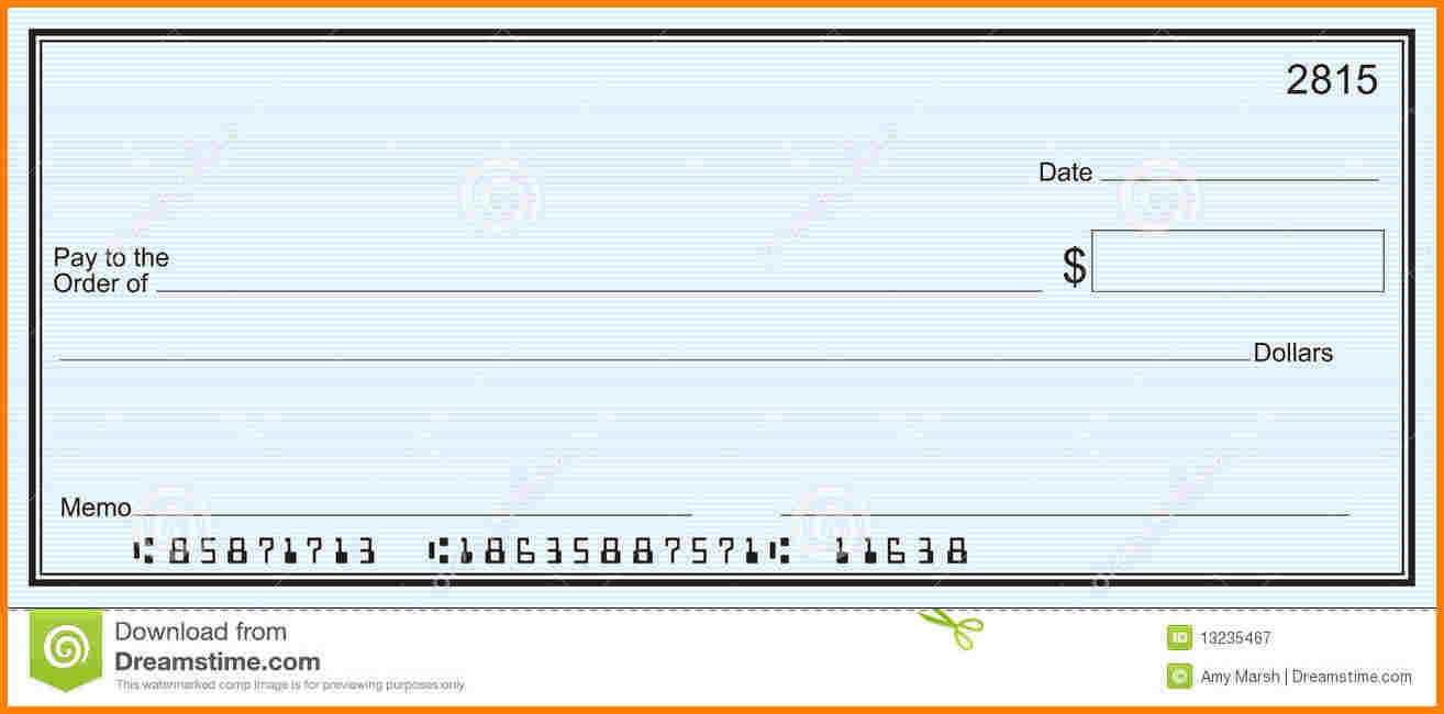 011 Checks Template Word Blank Check Templates For Microsoft With Regard To Large Blank Cheque Template