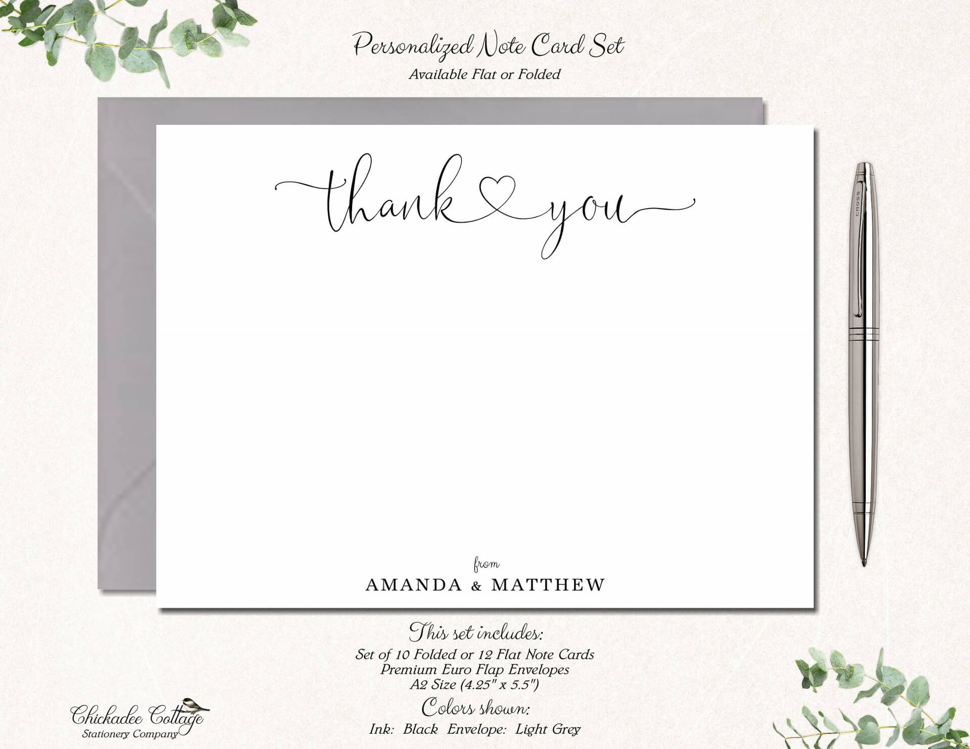 011 Free Personalized Note Card Template Ideas 5X7Notecard In Thank You Note Card Template