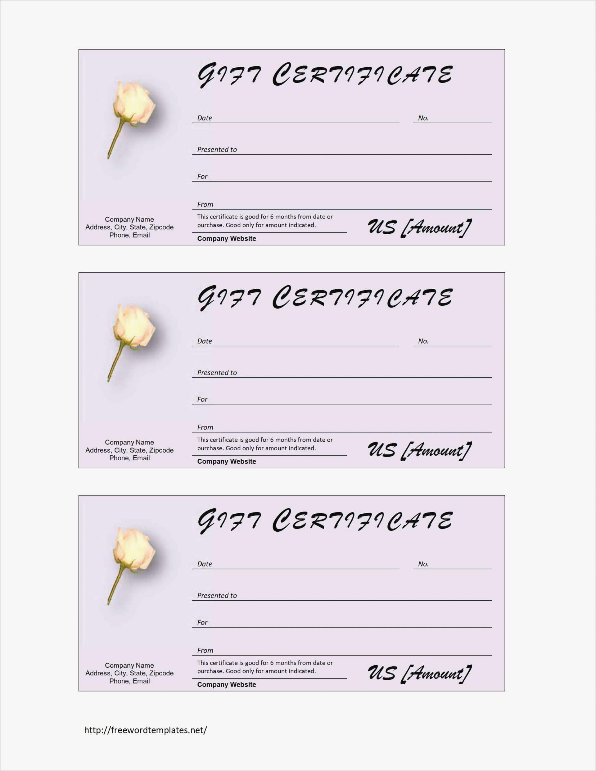011 Free Printable Gift Certificates Online For Birthday Within Company Gift Certificate Template