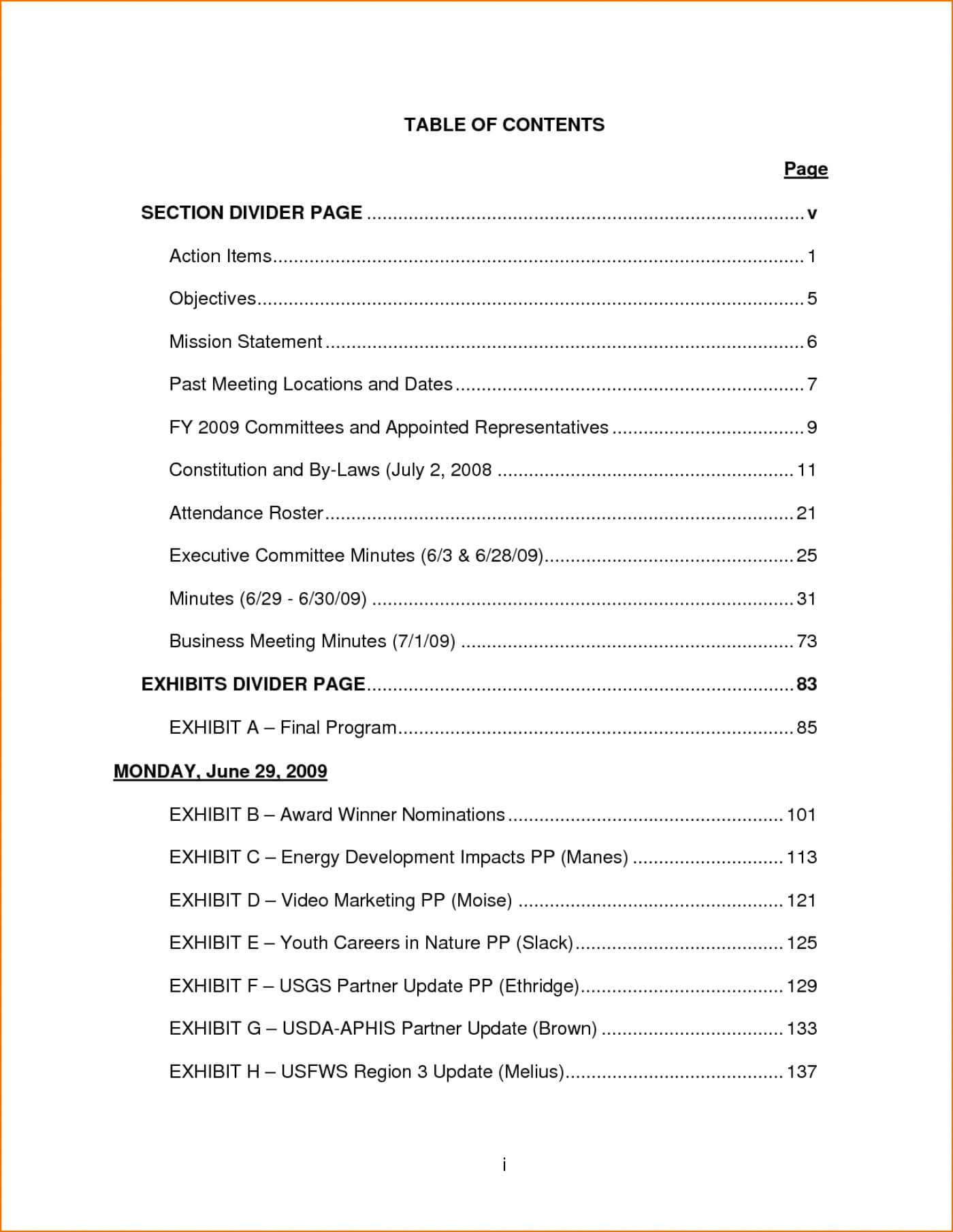 011 Table Of Contents Template Dmkb0 Stunning Ideas Free Inside Blank Table Of Contents Template