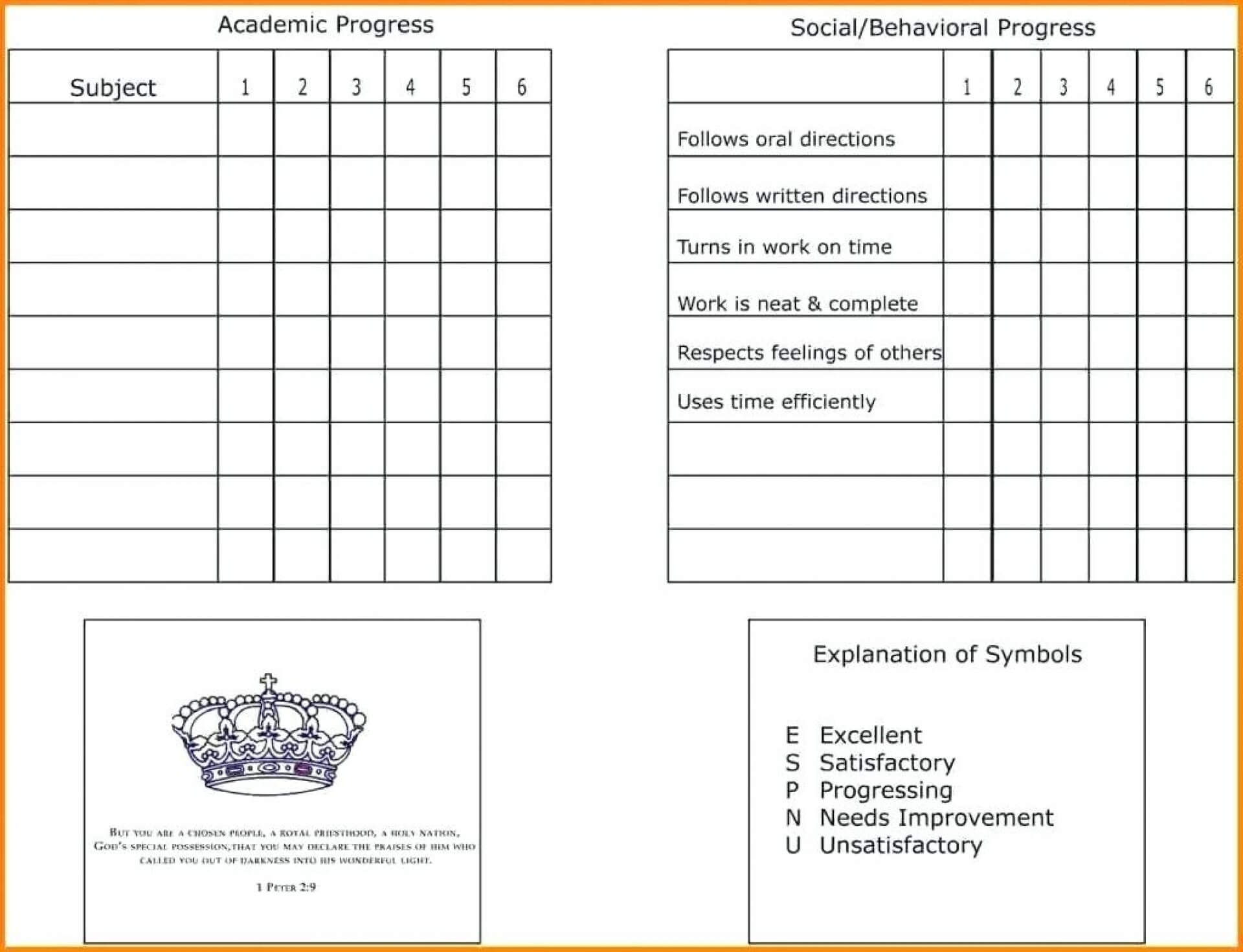 011 Template Ideas Free Report Card Templates Of Daily In Within Kindergarten Report Card Template