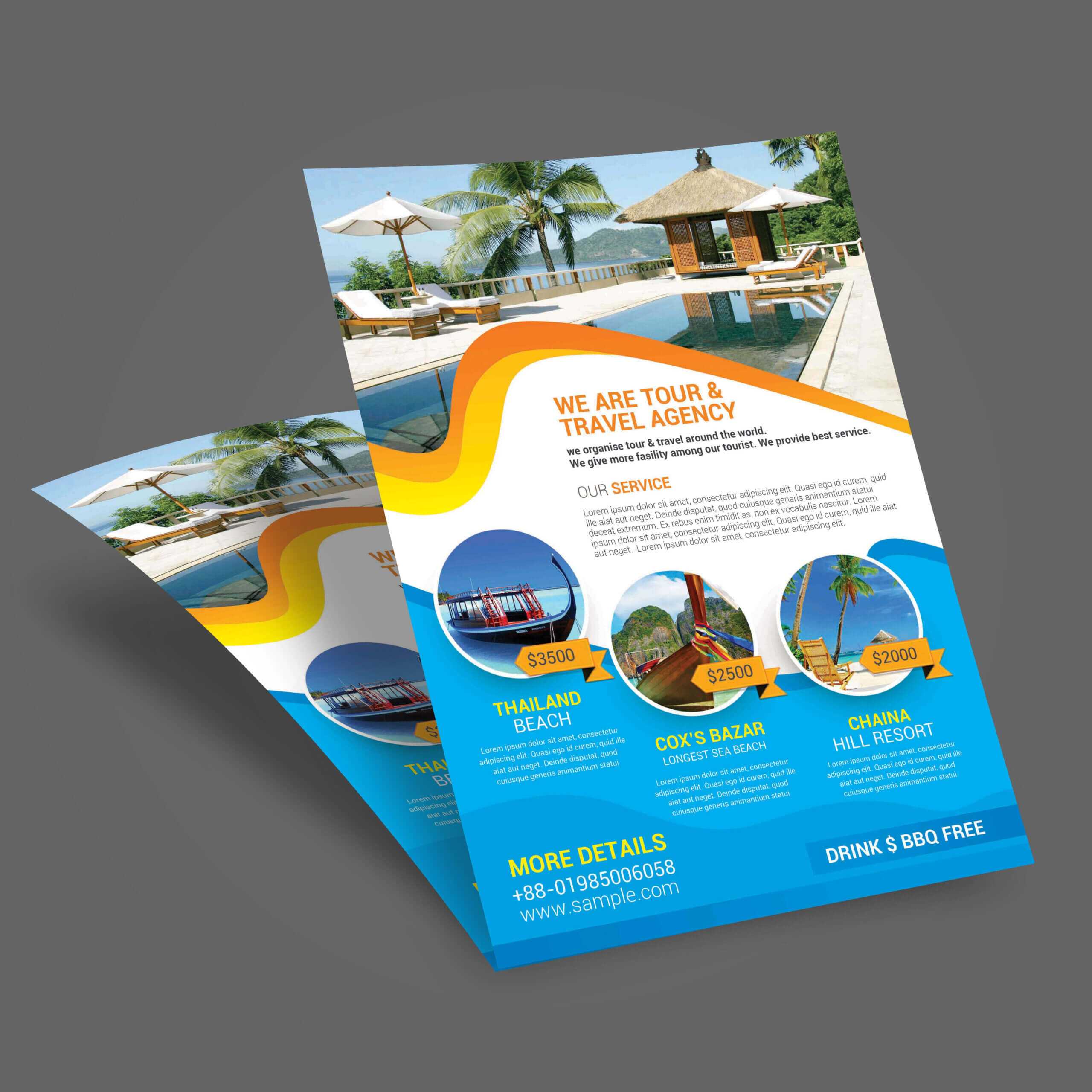 011 Template Ideas Travel Tour Flyer Brochure Templates Free Within Travel And Tourism Brochure Templates Free