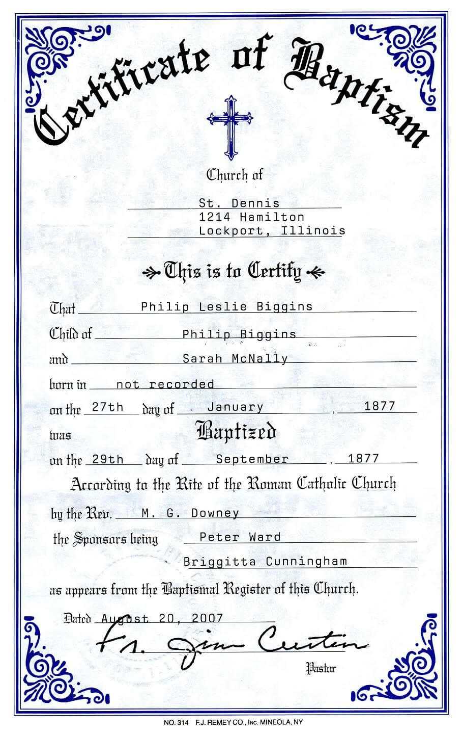 012 Certificate Of Baptism Template Unique Ideas Church Regarding Christian Baptism Certificate Template