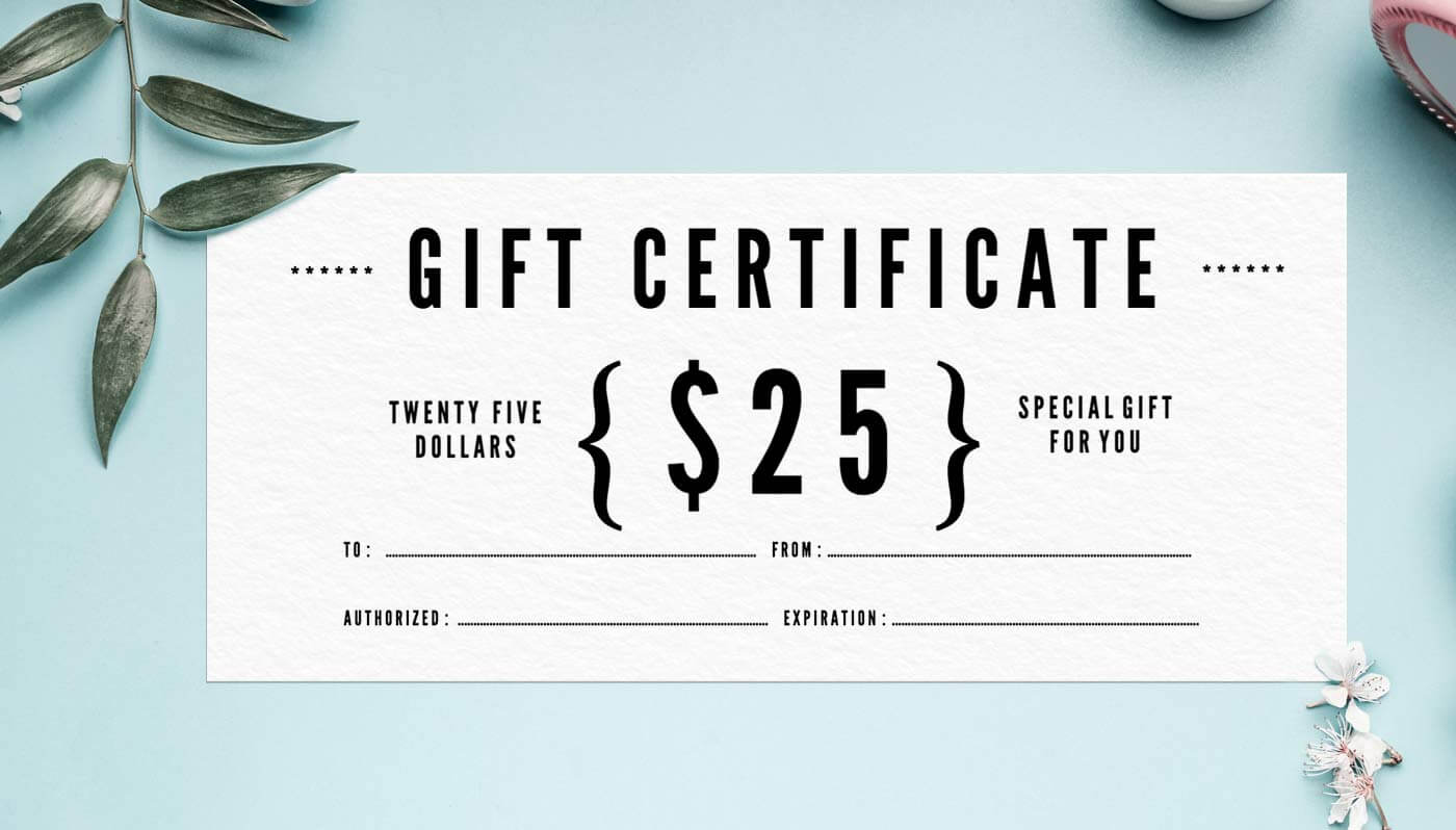 012 Template For Gift Certificate Modern Simplicity Unique Pertaining To Present Certificate Templates