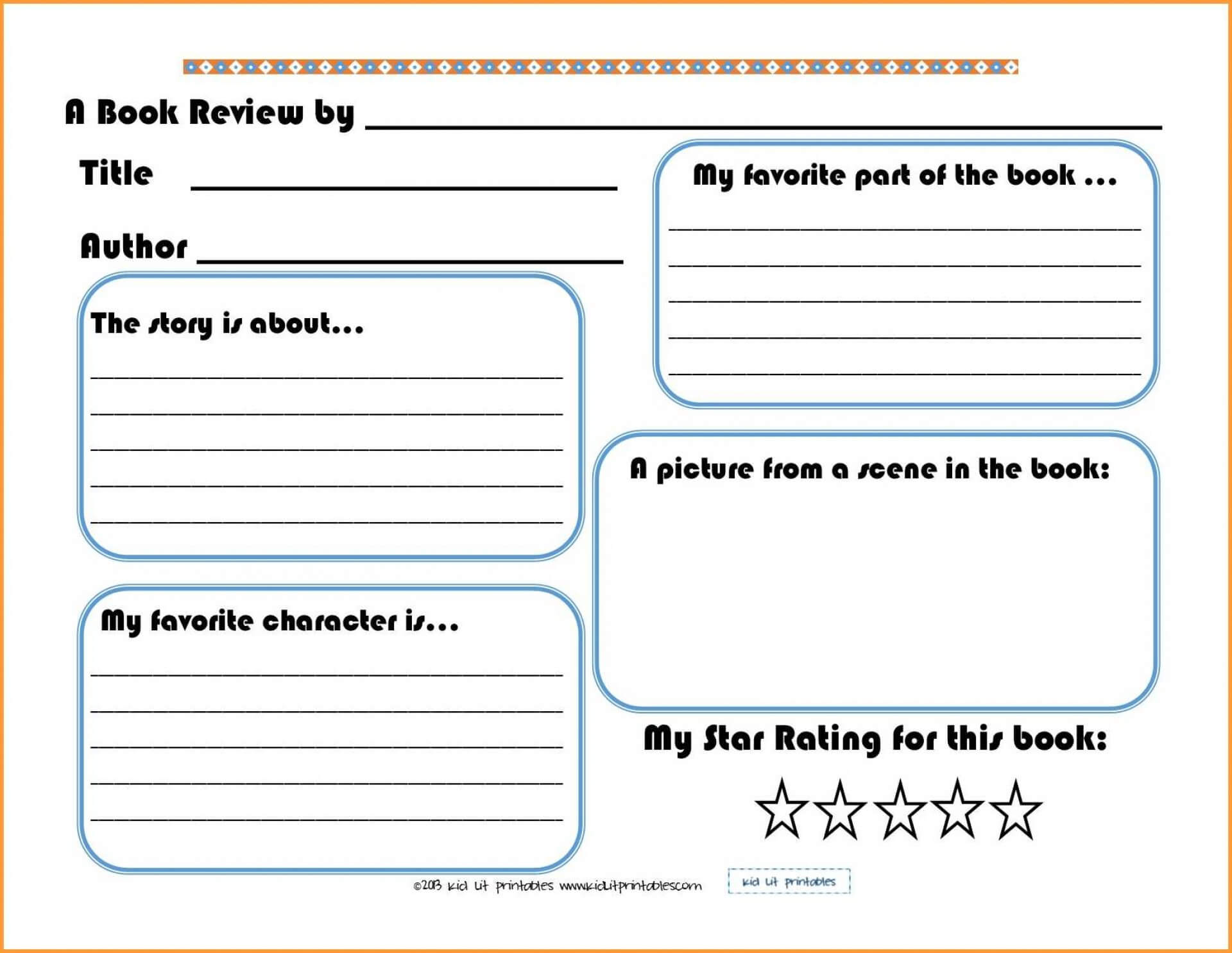 012 Template Ideas Book Free Printable Phone Office With First Grade Book Report Template