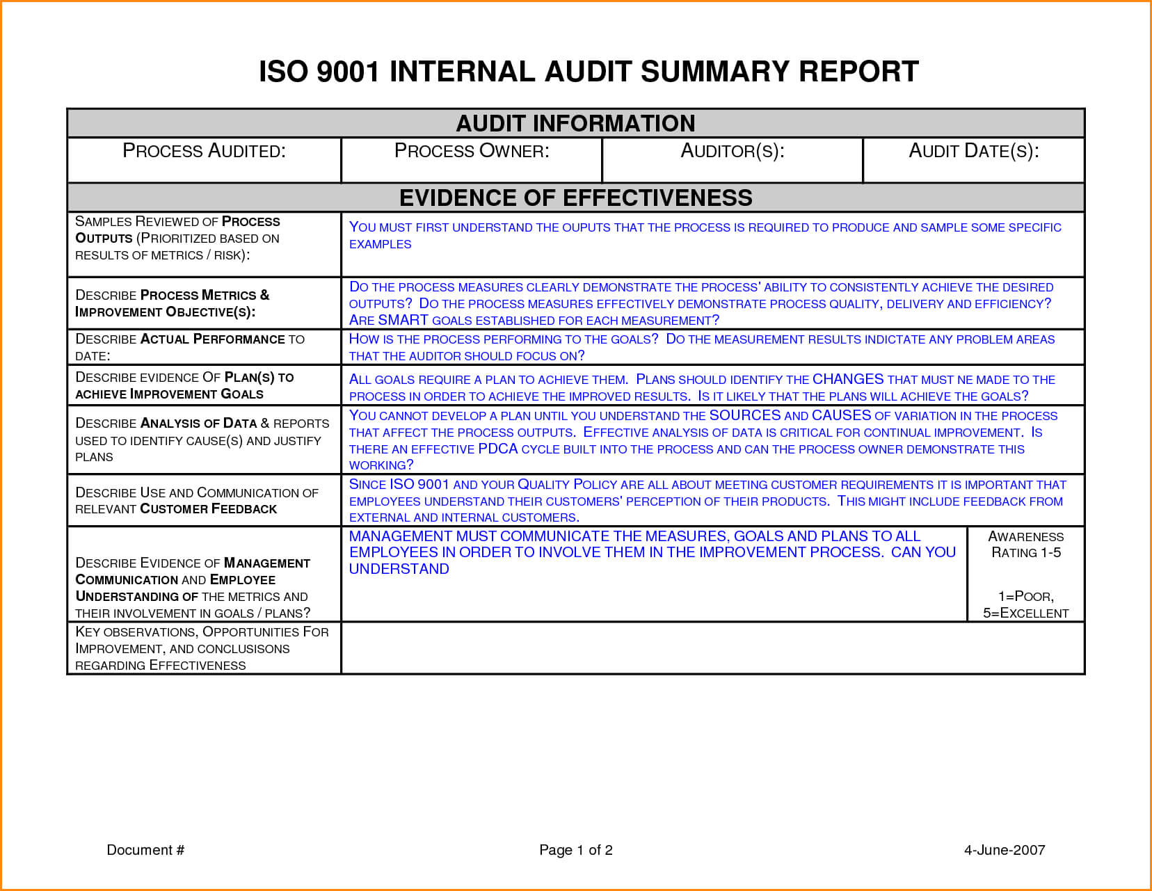 012 Template Ideas Internal Audit Report Sample Unbelievable For Iso 9001 Internal Audit Report Template