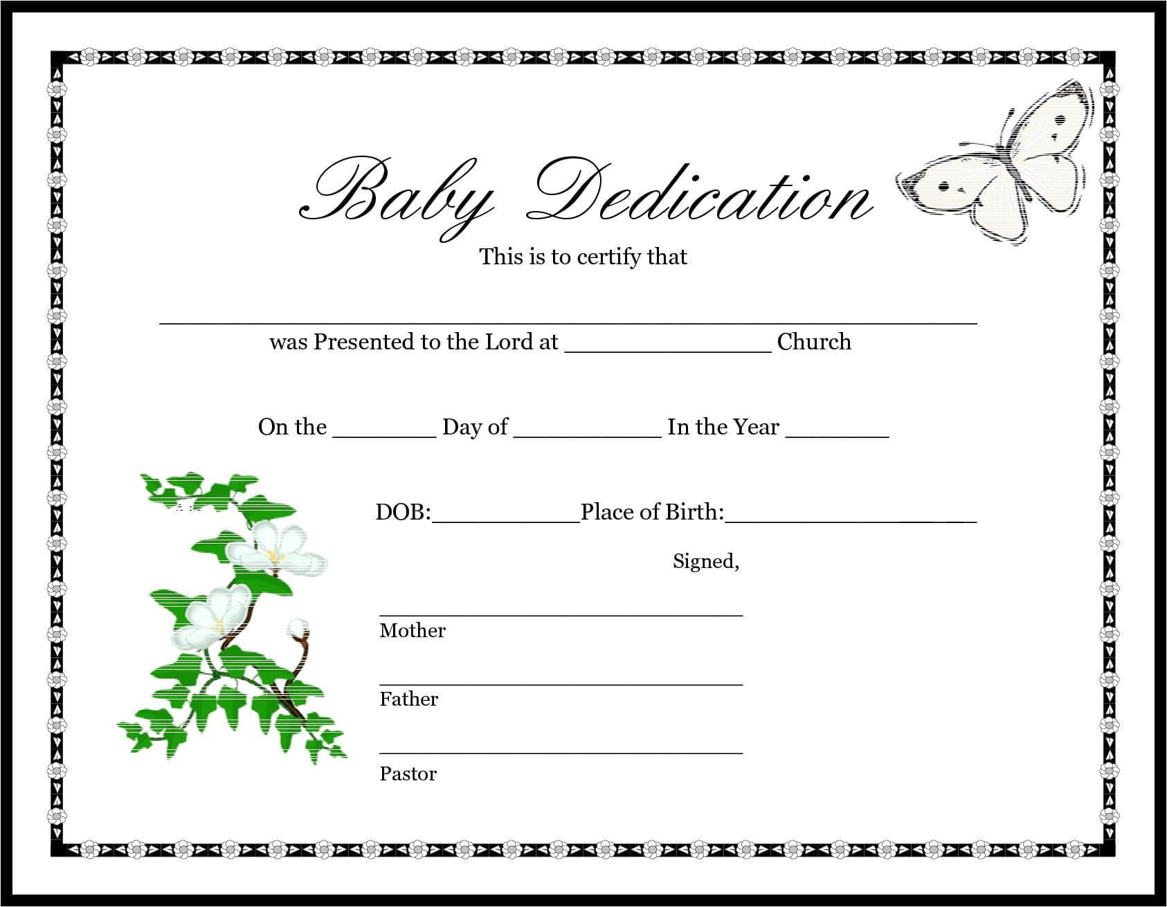 013 Appealing Official Birth Certificate Template Sample In Baby Christening Certificate Template