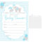 013 Baby Shower Invitation Blank Templates Boy Template In Blank Elephant Template