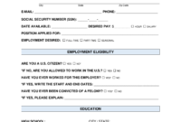 013 Employment Job Application Form Template Unforgettable with regard to Job Application Template Word
