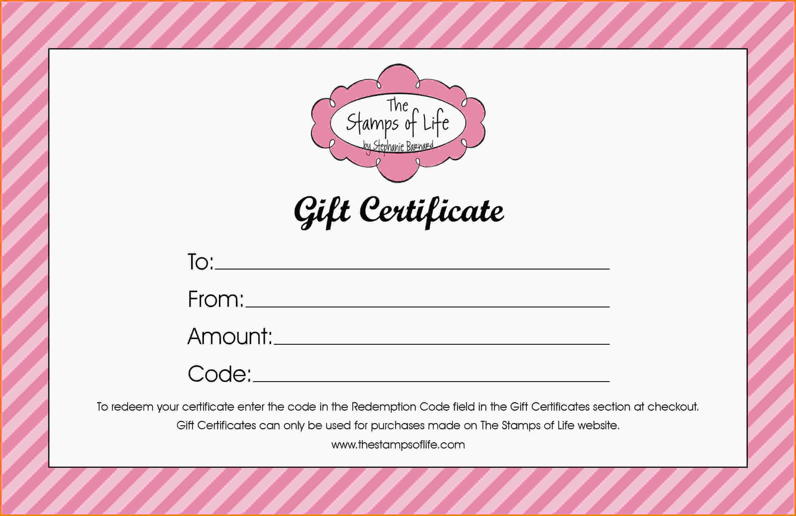 013 Free Printable Gift Certificates Online For Birthday With Regard To Homemade Christmas Gift Certificates Templates