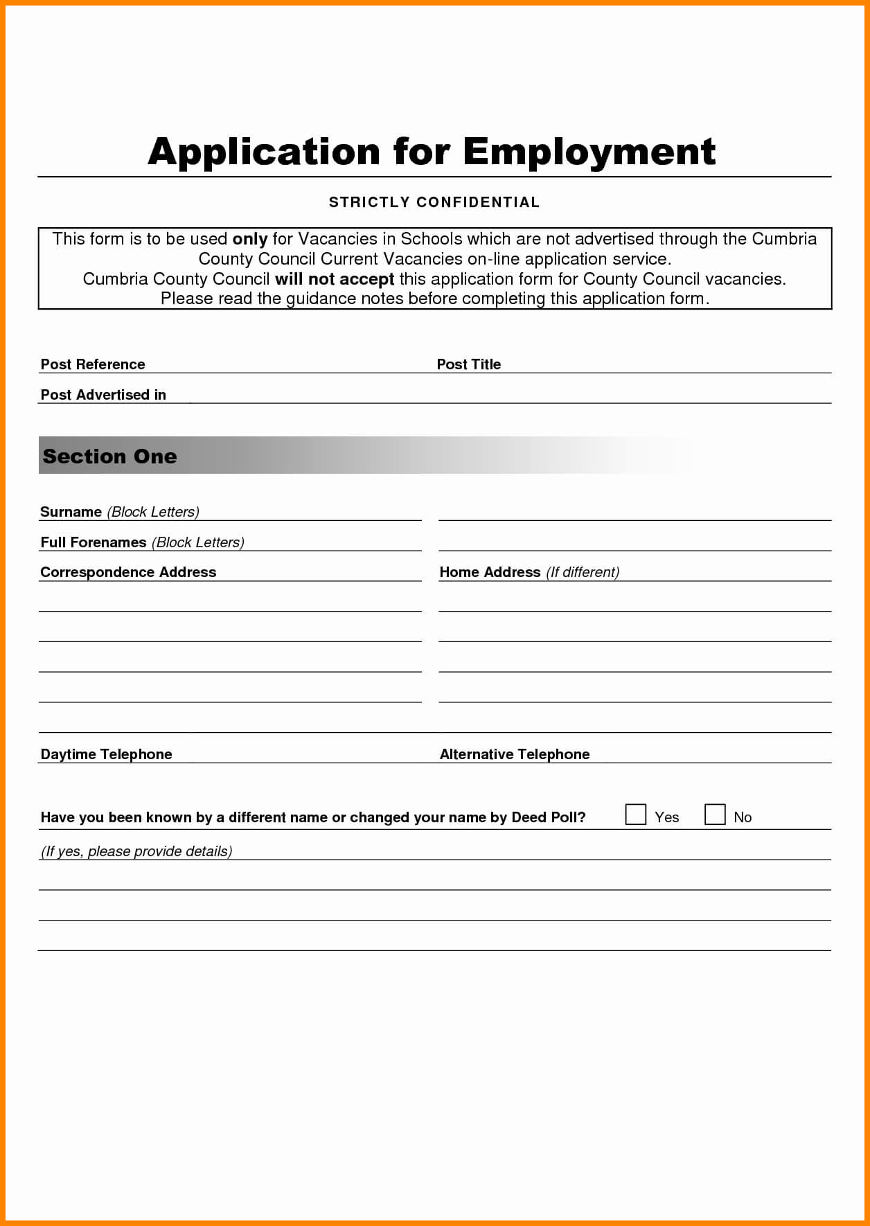 014 Employment Application Word Template New Student Form Pertaining To Poll Template For Word