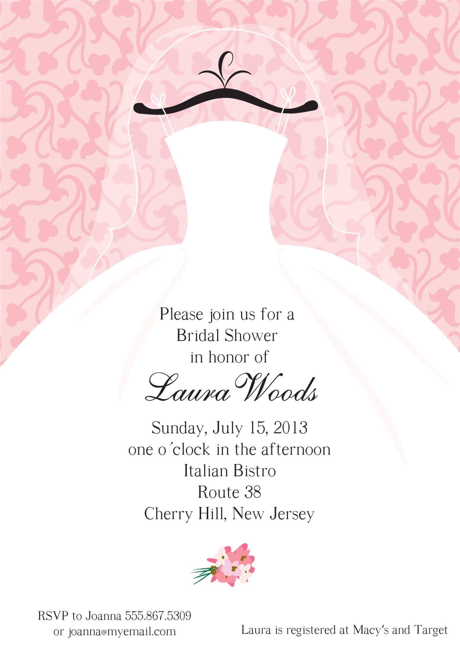 014 Ms Word Invitation Templates Template Singular Ideas Intended For Blank Bridal Shower Invitations Templates