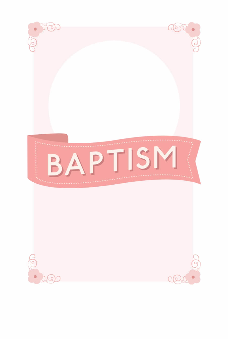 015 Christening Baptism Communion Confirmation Invitation For Christening Banner Template Free