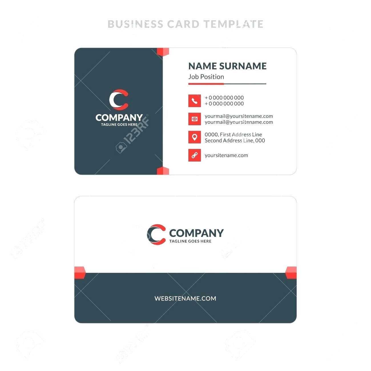 015 Double Sided Business Card Template Illustrator Best Of Inside 2 Sided Business Card Template Word