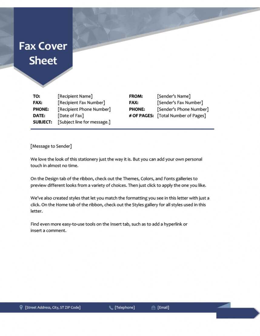 015 Fax Cover Sheet Template Word Document Pageree Microsoft Pertaining To Report Builder Templates