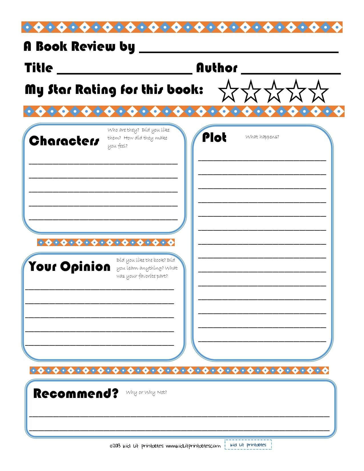 015 Template Ideas Free Printable Book Report Forms Teaching Within Middle School Book Report Template