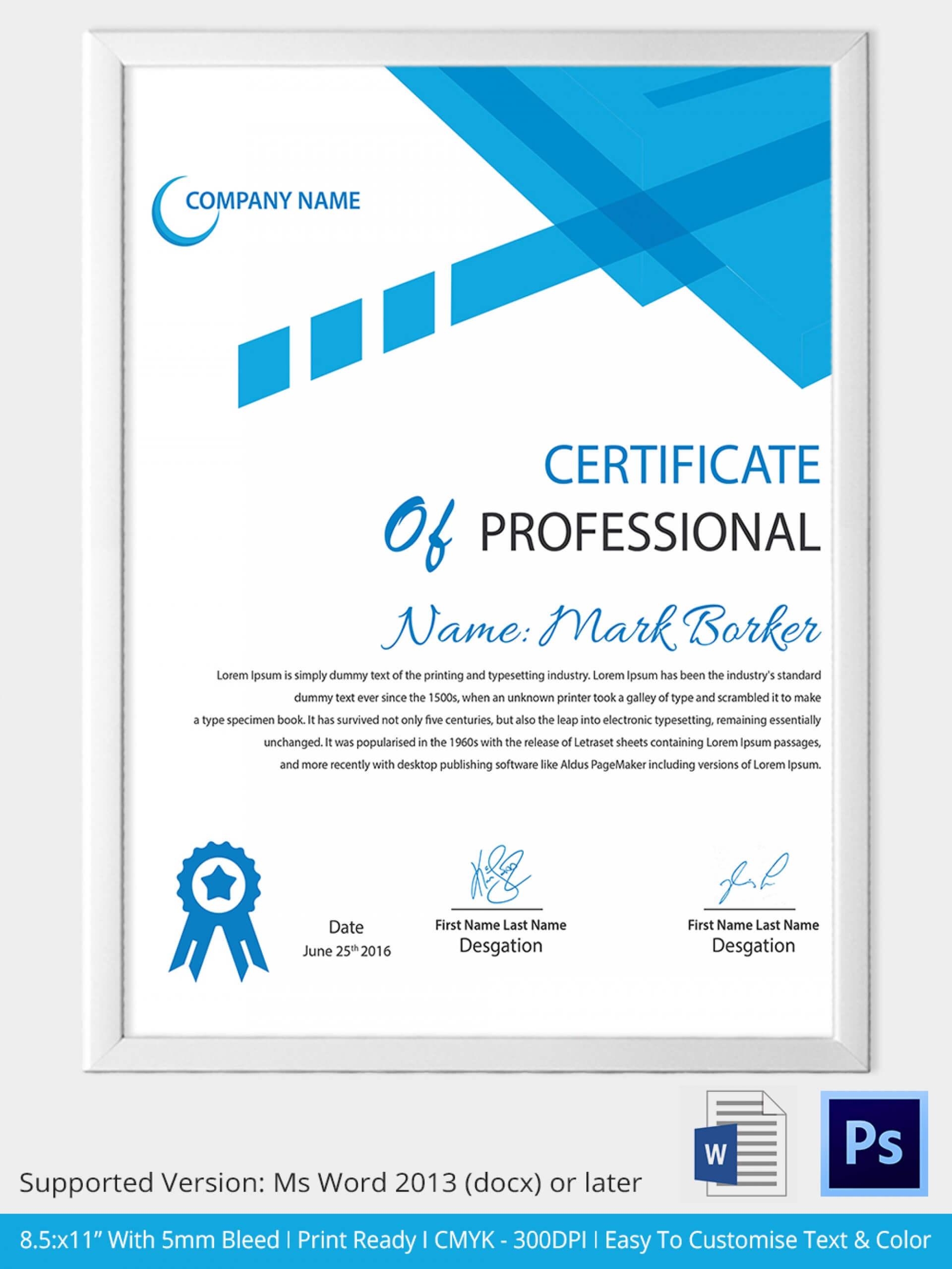 015 Word Certificate Template Free Download Samples Design Throughout Word 2013 Certificate Template