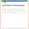 016 Sample Certificate Of Employment Certificates Stunning Intended For Employee Certificate Of Service Template