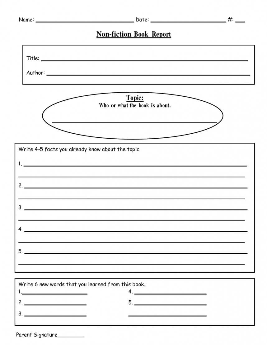 016 Template Ideas Biography Book Report For Writing With Regard To Book Report Template Middle School
