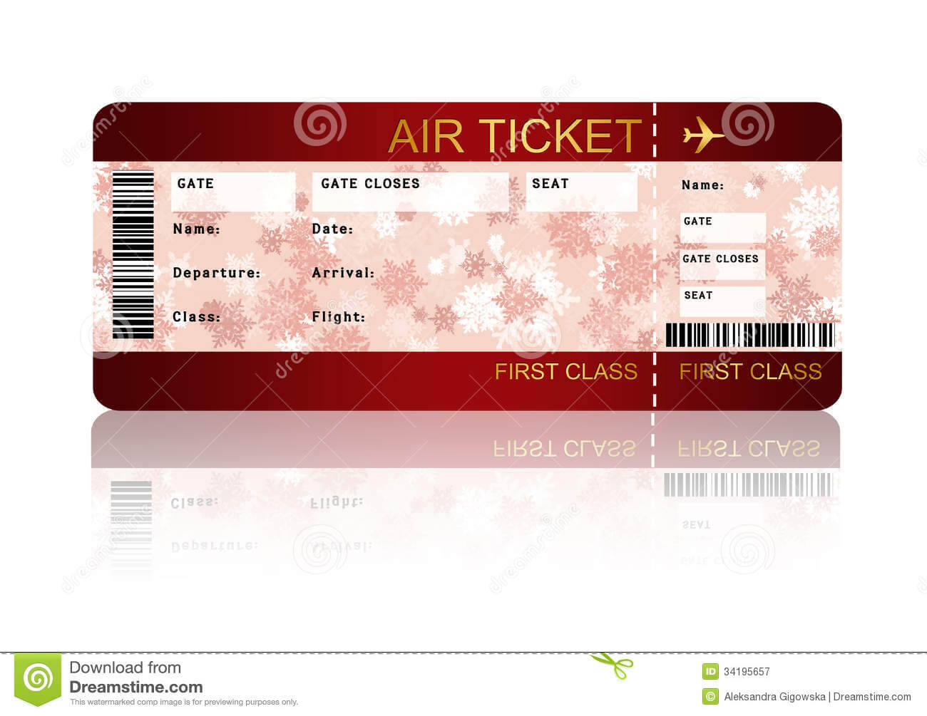 016 Template Ideas Free Airline Ticket Word Christmas Regarding Plane Ticket Template Word