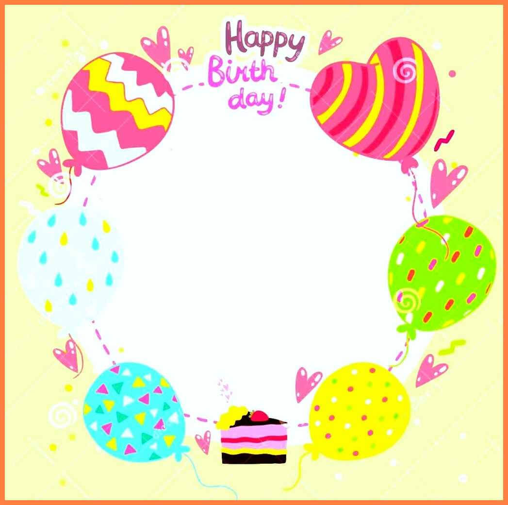 017 Birthday Card Template Free Happy With Colorful Vector For Birthday Card Publisher Template