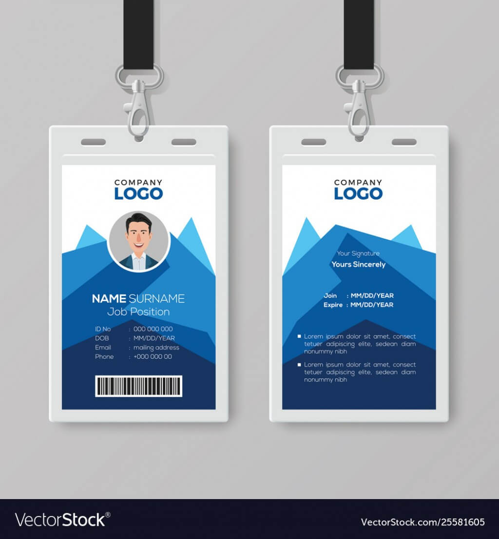 017 Employee Id Card Template Microsoft Word Free Download Pertaining To Employee Card Template Word