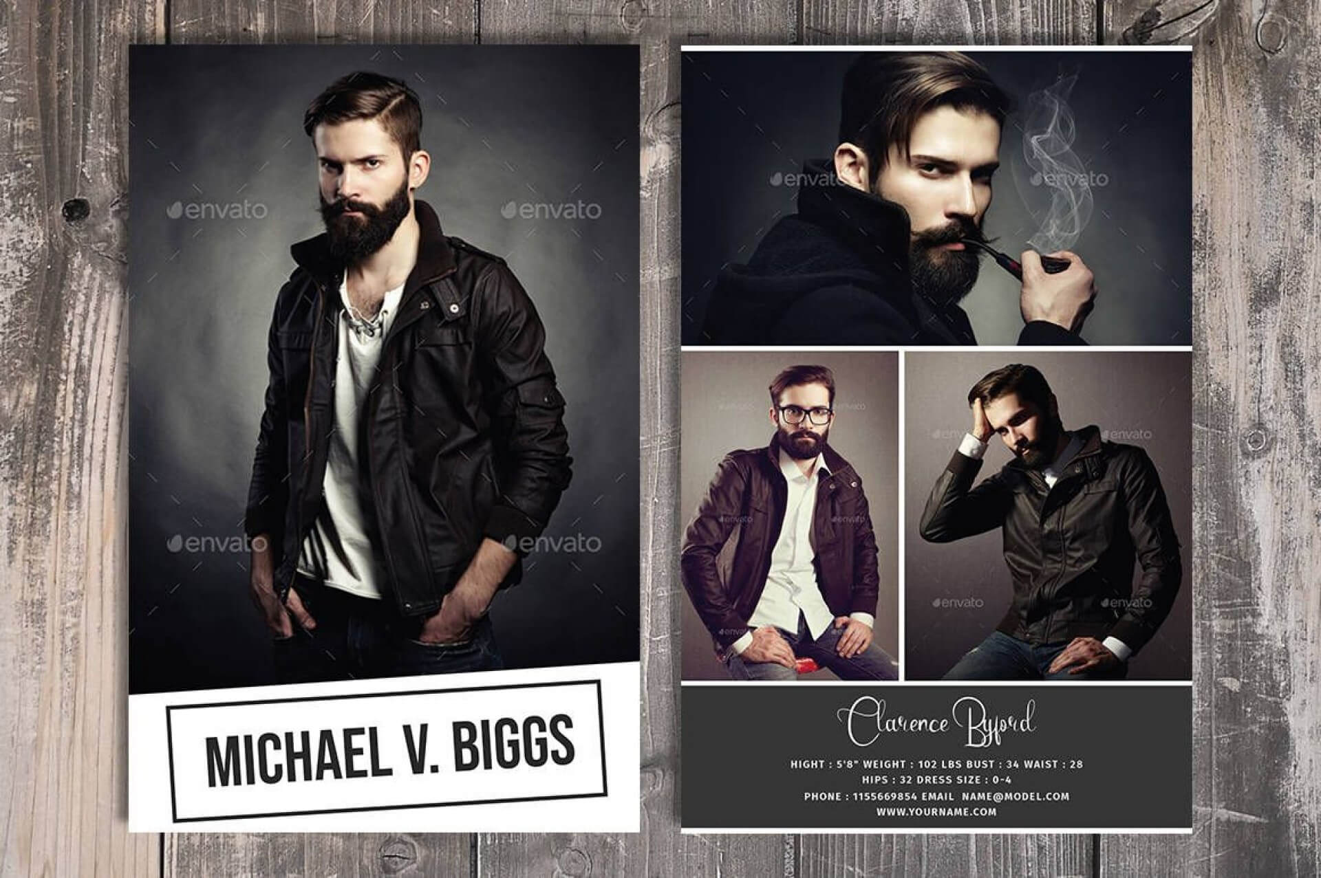 017 Model Comp Card Template Outstanding Ideas Photoshop Psd For Download Comp Card Template