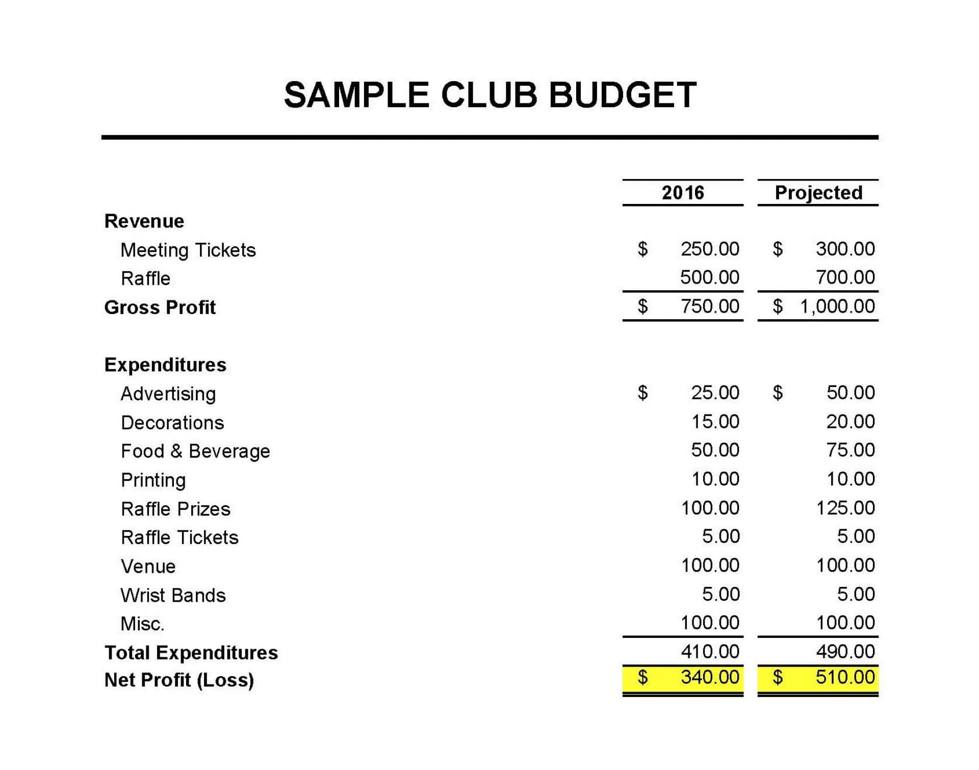 017 Template Ideas Treasurers Report Non Profit Excel Club Intended For Non Profit Treasurer Report Template