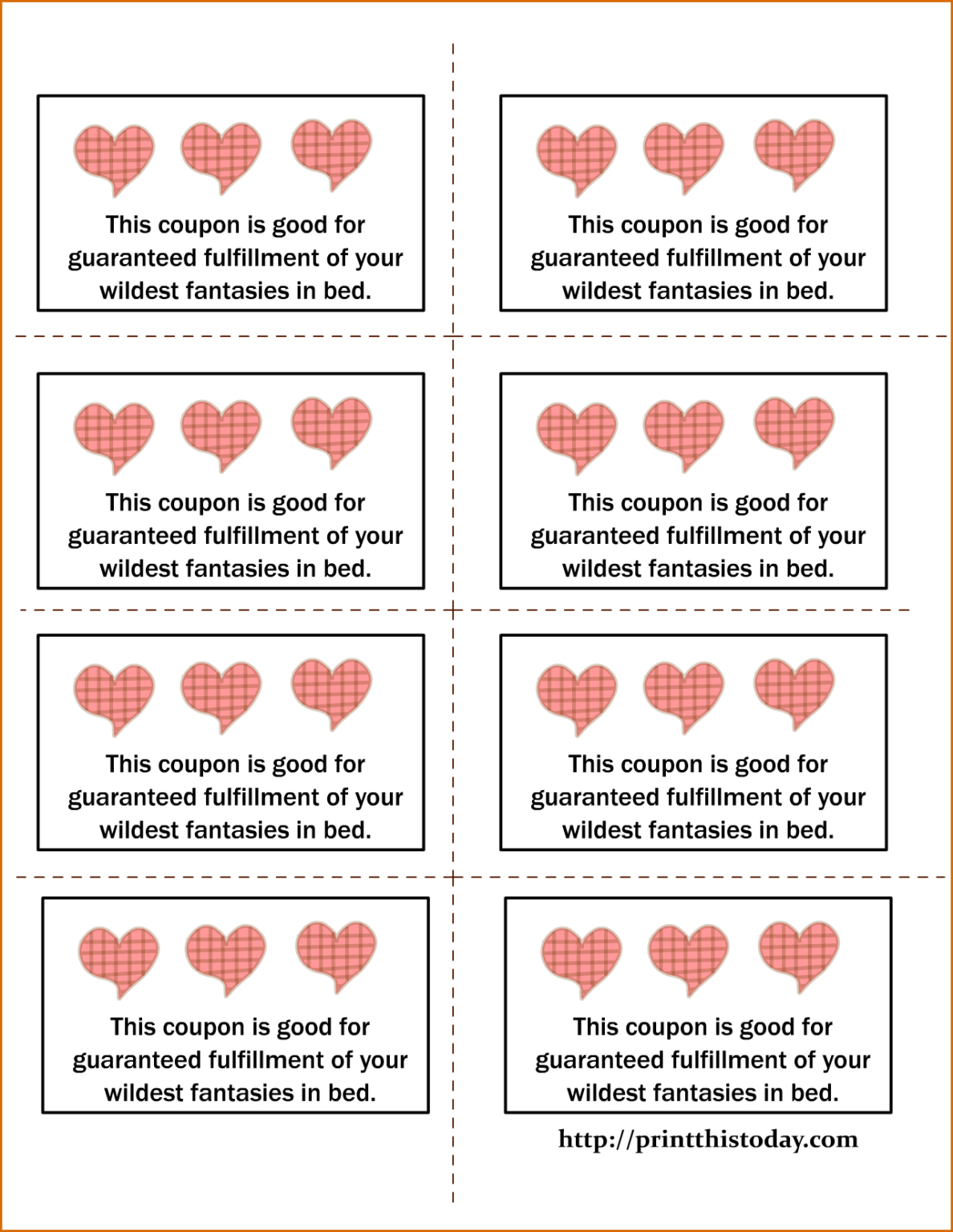 Love Coupon Template For Word Professional Template