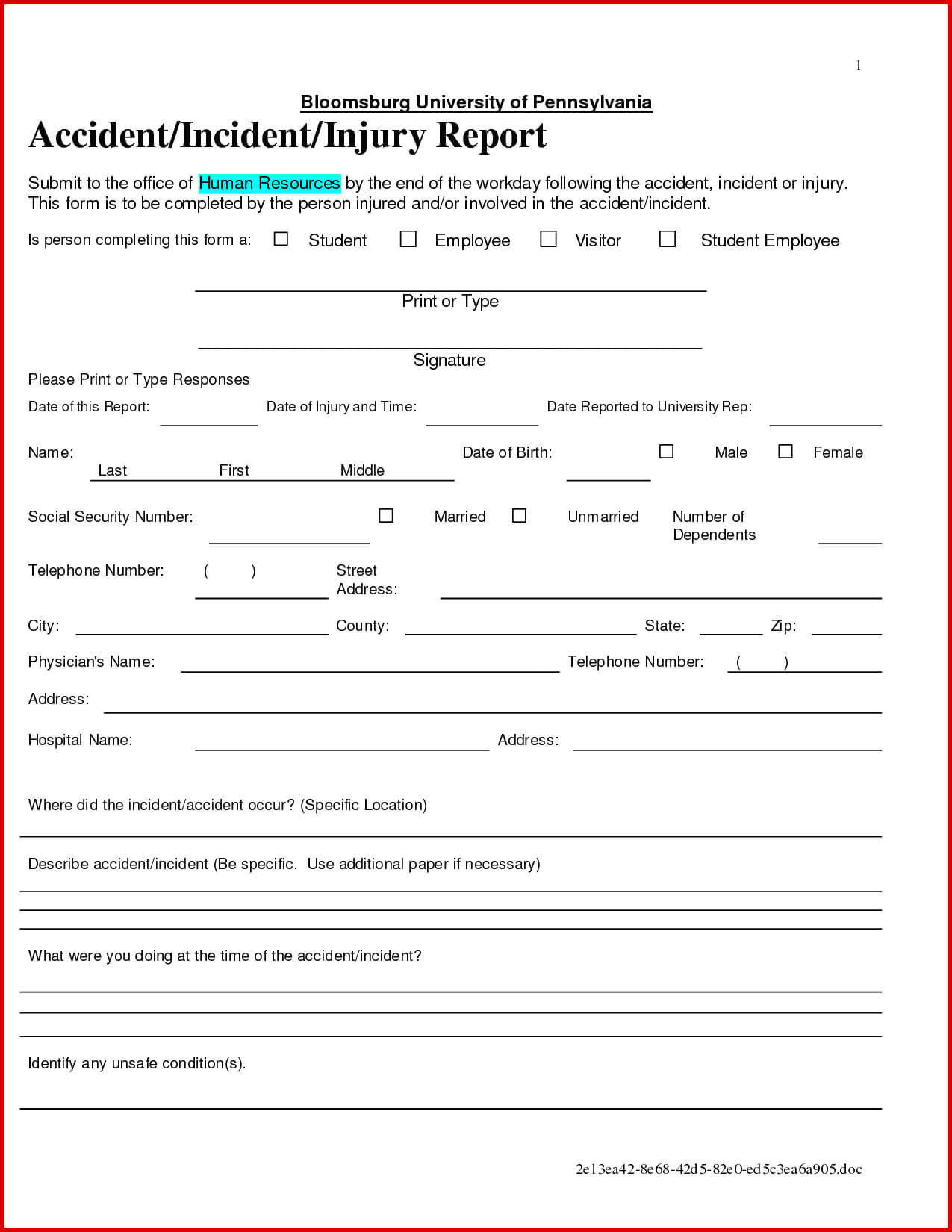 018 Security Incident Report Form Template Word Ideas Throughout Incident Report Form Template Doc