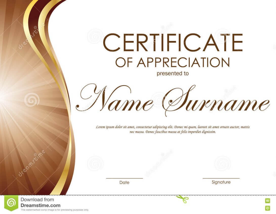 019 Certificate Of Appreciation Templates Free Download For Powerpoint Certificate Templates Free Download
