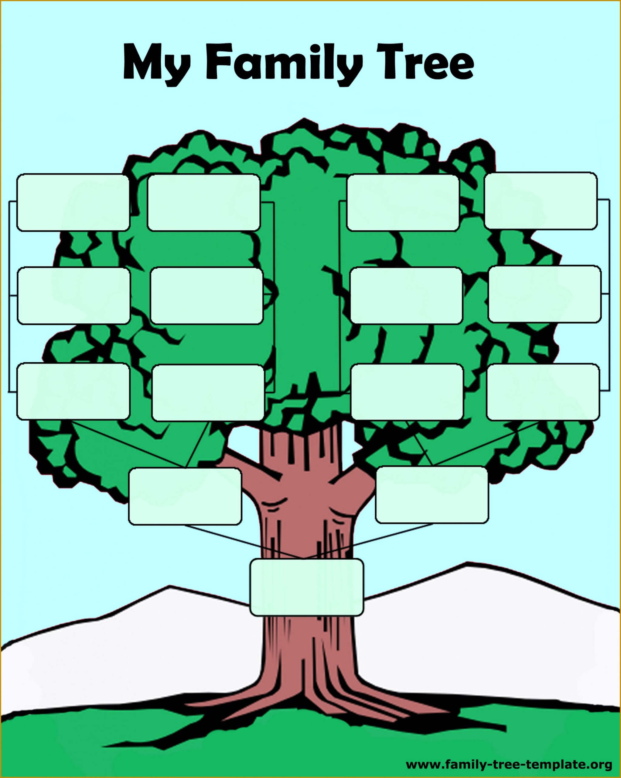 019 Free Printable Family Tree Template Astounding Ideas Regarding Fill In The Blank Family Tree Template