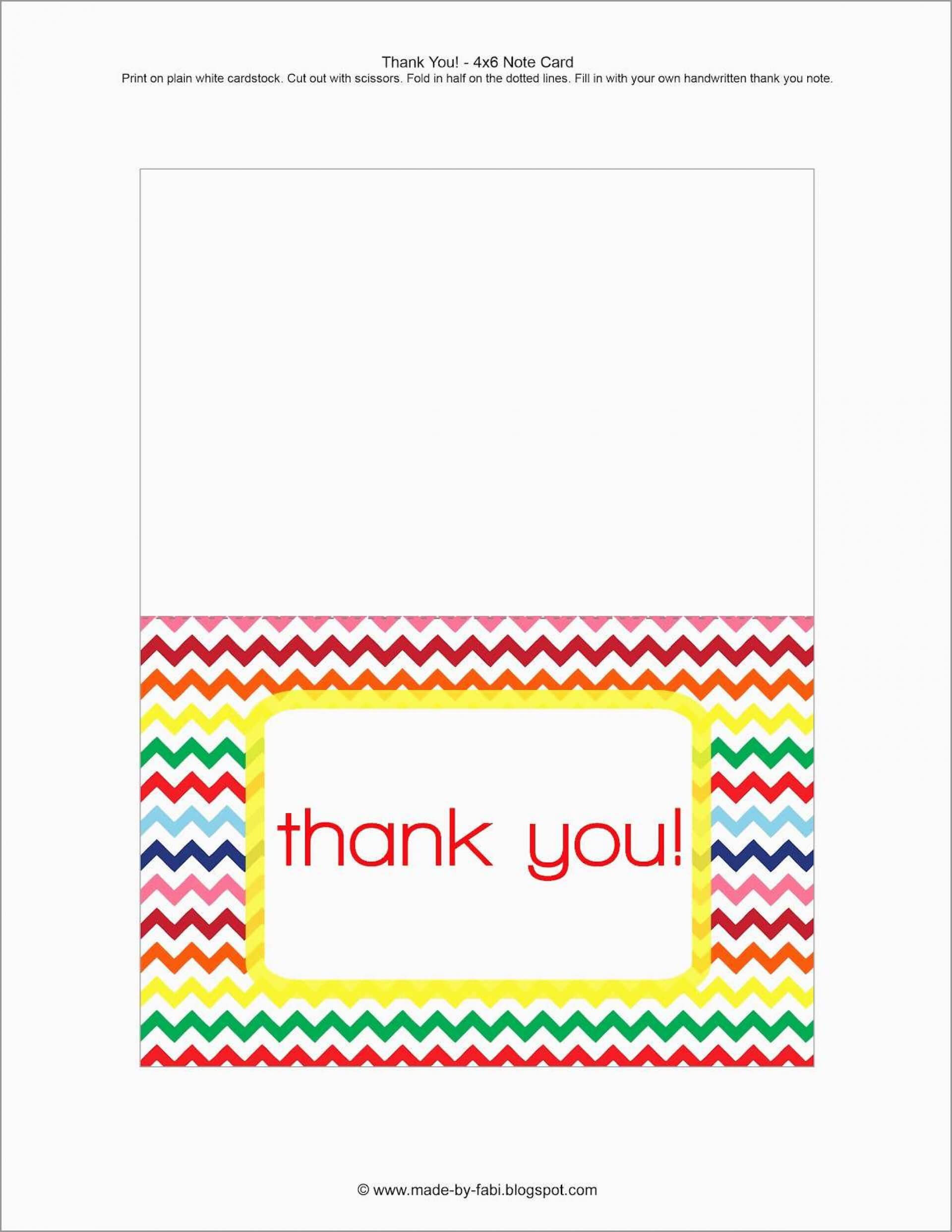 019 Free Printable Thank You Note Card Templates In Free Printable Thank You Card Template