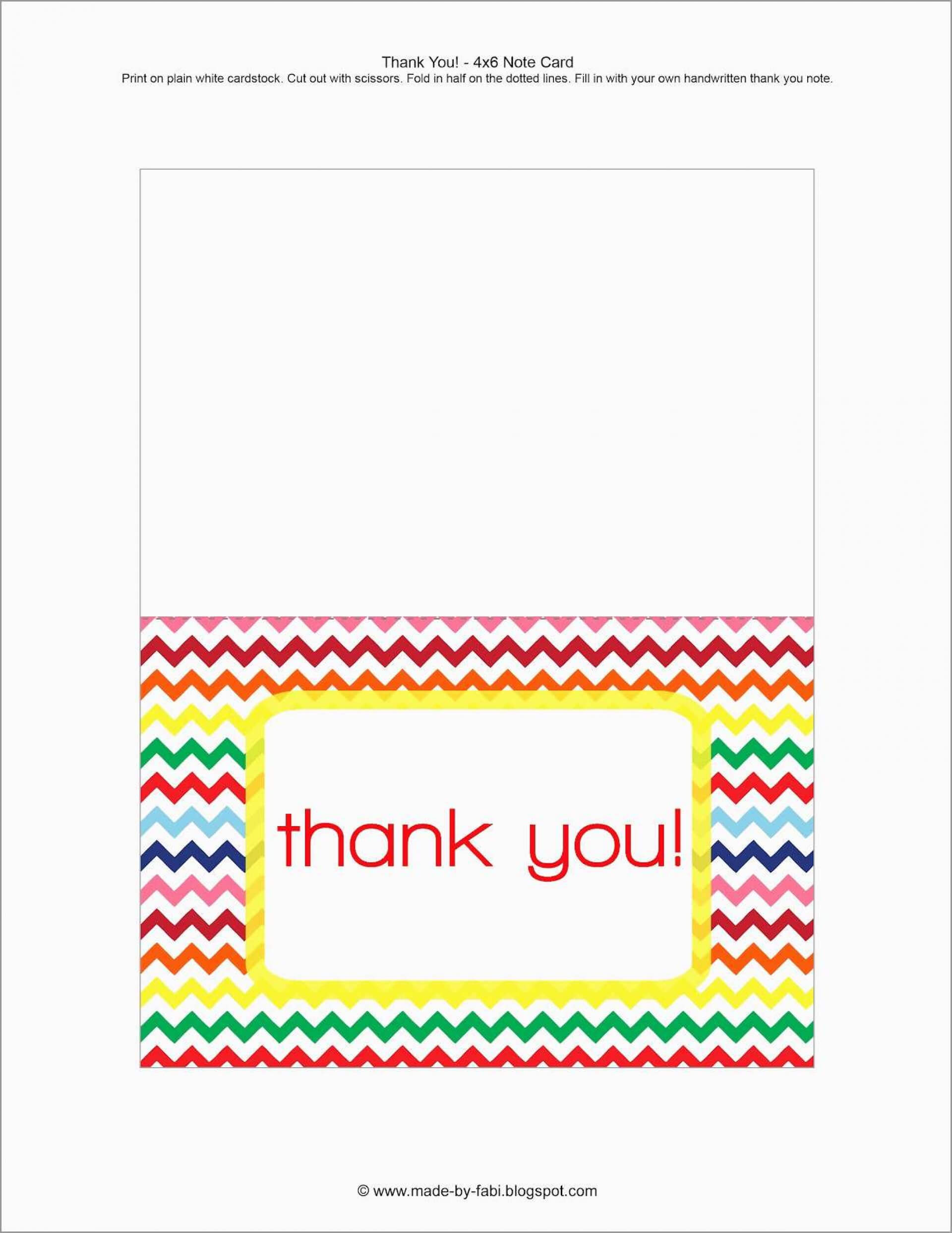 019 Free Printable Thank You Note Card Templates Regarding Thank You Note Card Template