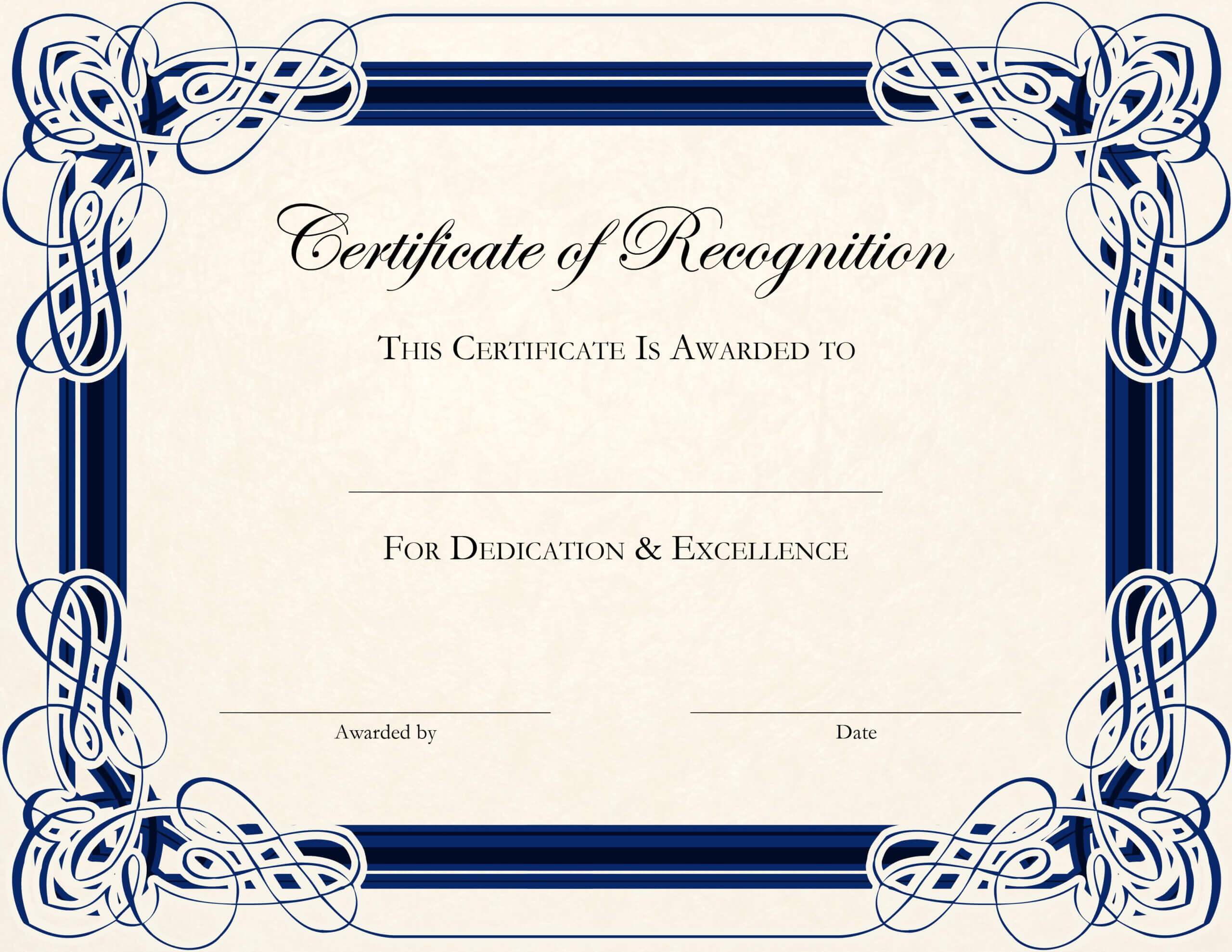 020 Blank Award Certificate Template Ideas Free Printable Regarding Blank Certificate Templates Free Download