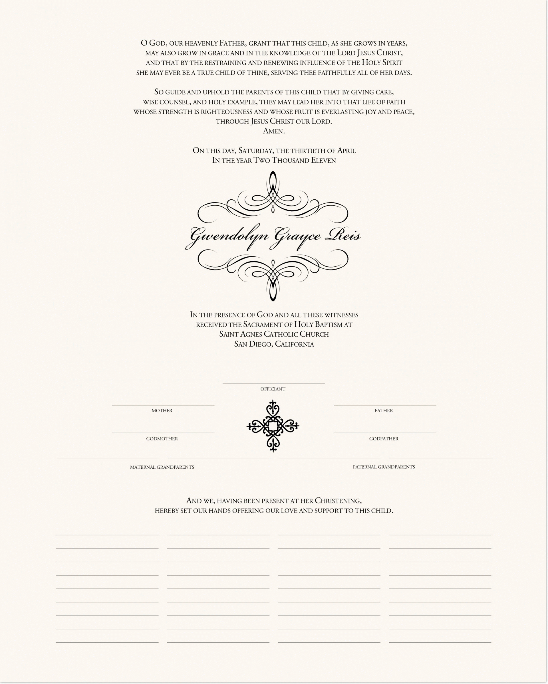020 Template Ideas Baby Dedication Certificate Wonderful Pertaining To Christian Baptism Certificate Template