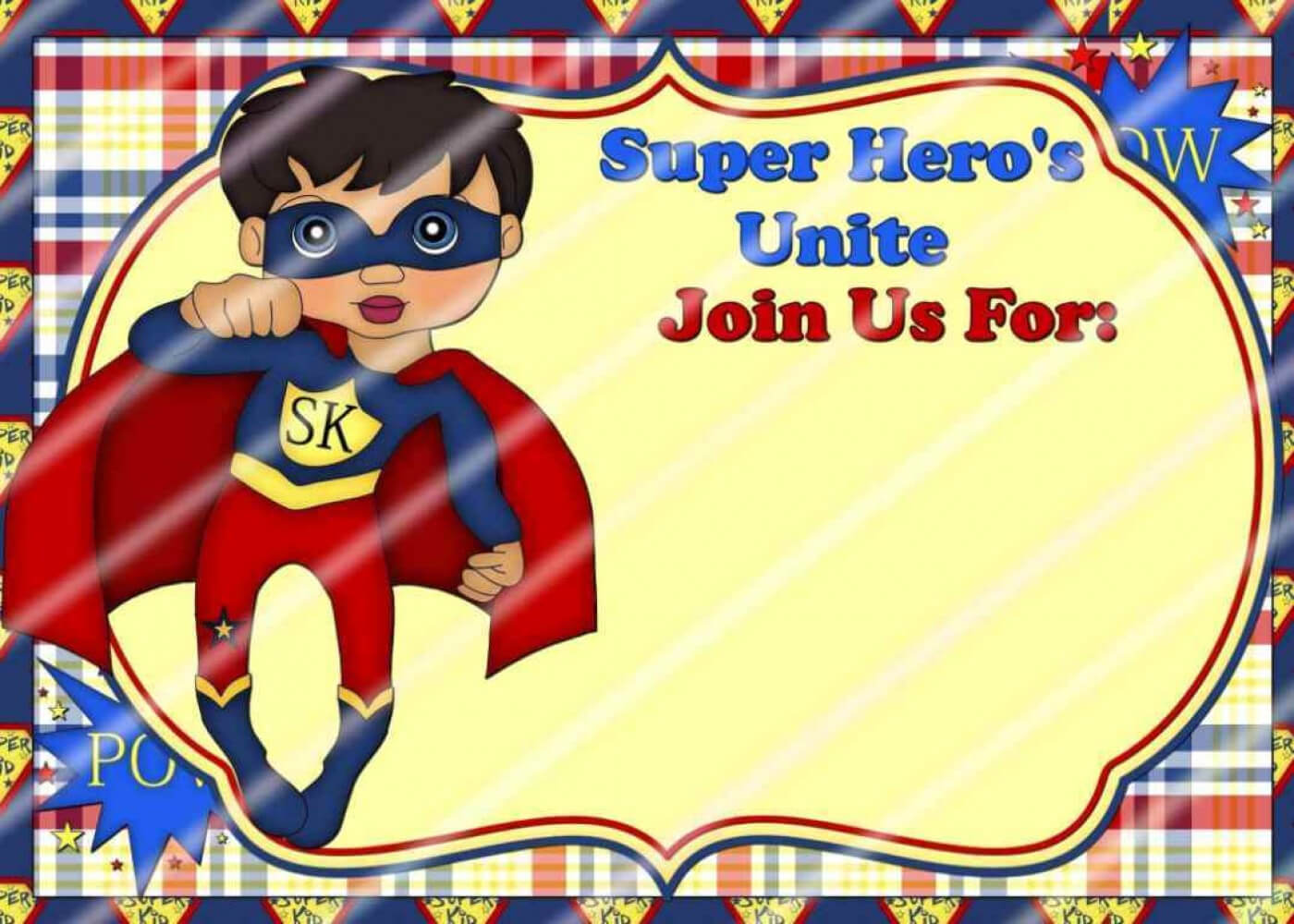 020 Template Ideas Pj Masks Layout 02 Superhero Invitation With Superhero Birthday Card Template