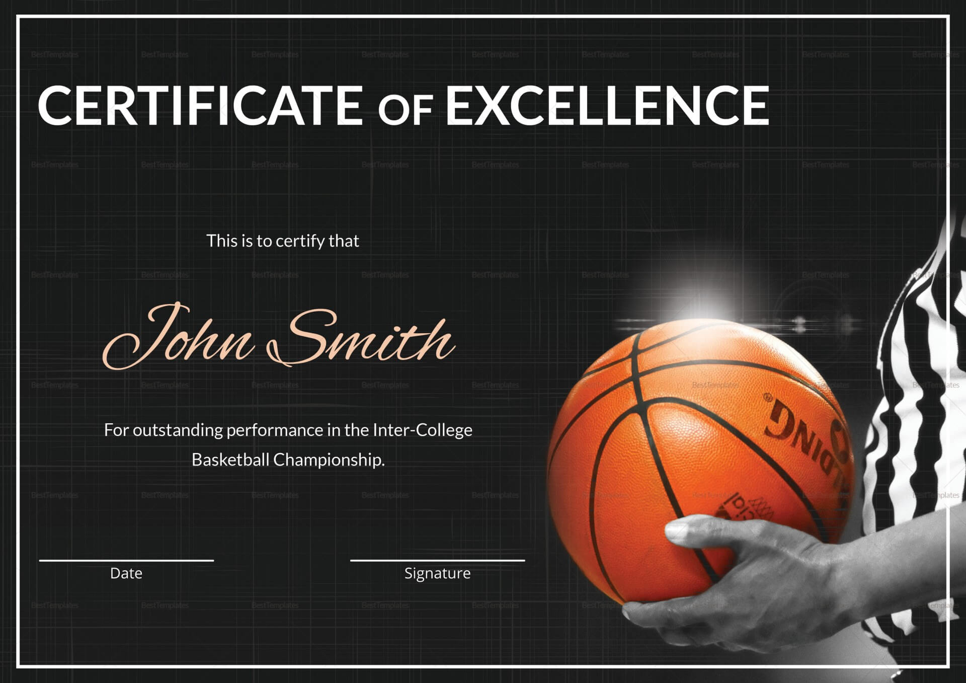 021 Basketball Certificate Award Template Word Awful Ideas Intended For Basketball Certificate Template