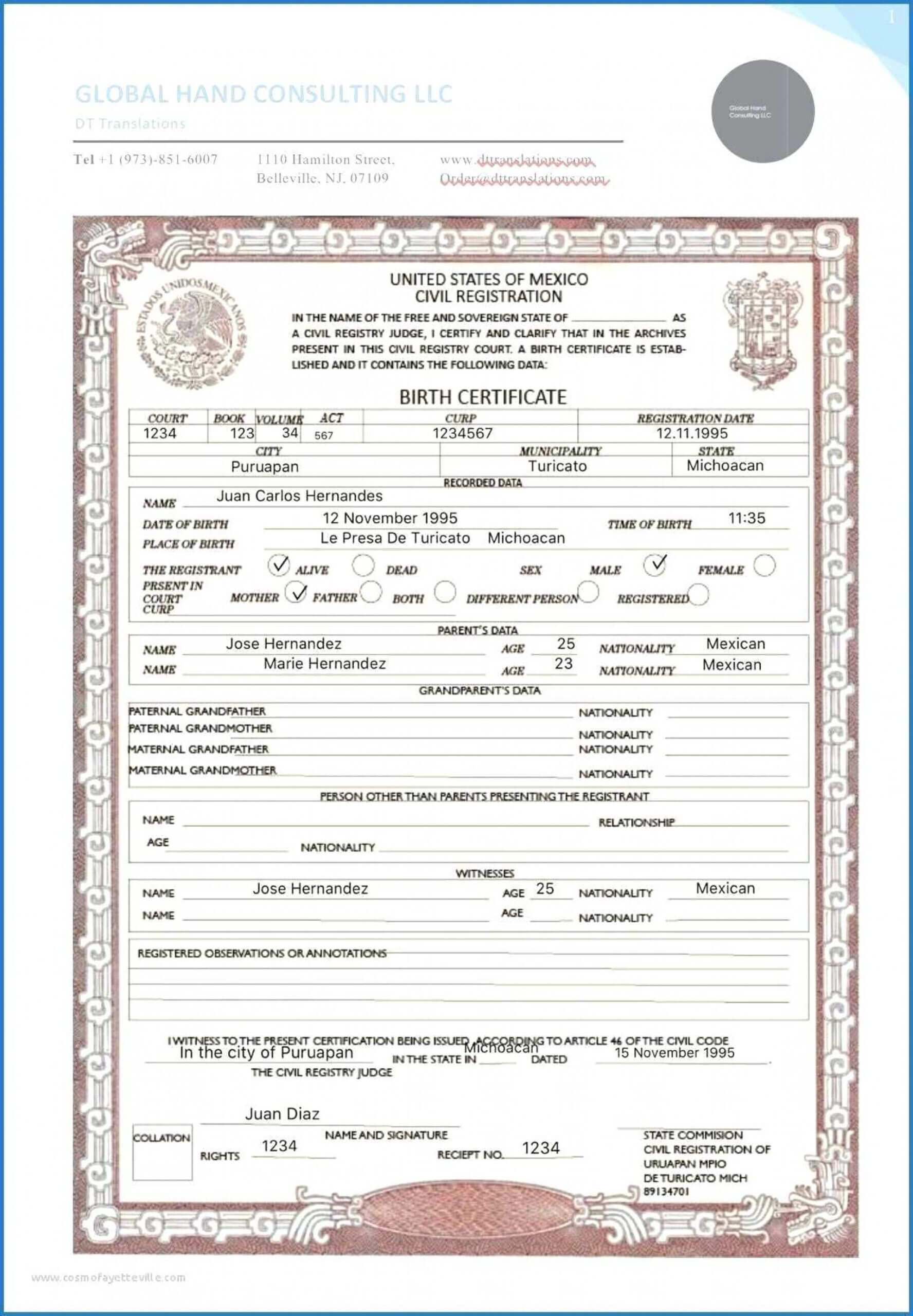 021 Free Birth Certificate Template Impressive Ideas Dog With Regard To Birth Certificate Fake Template