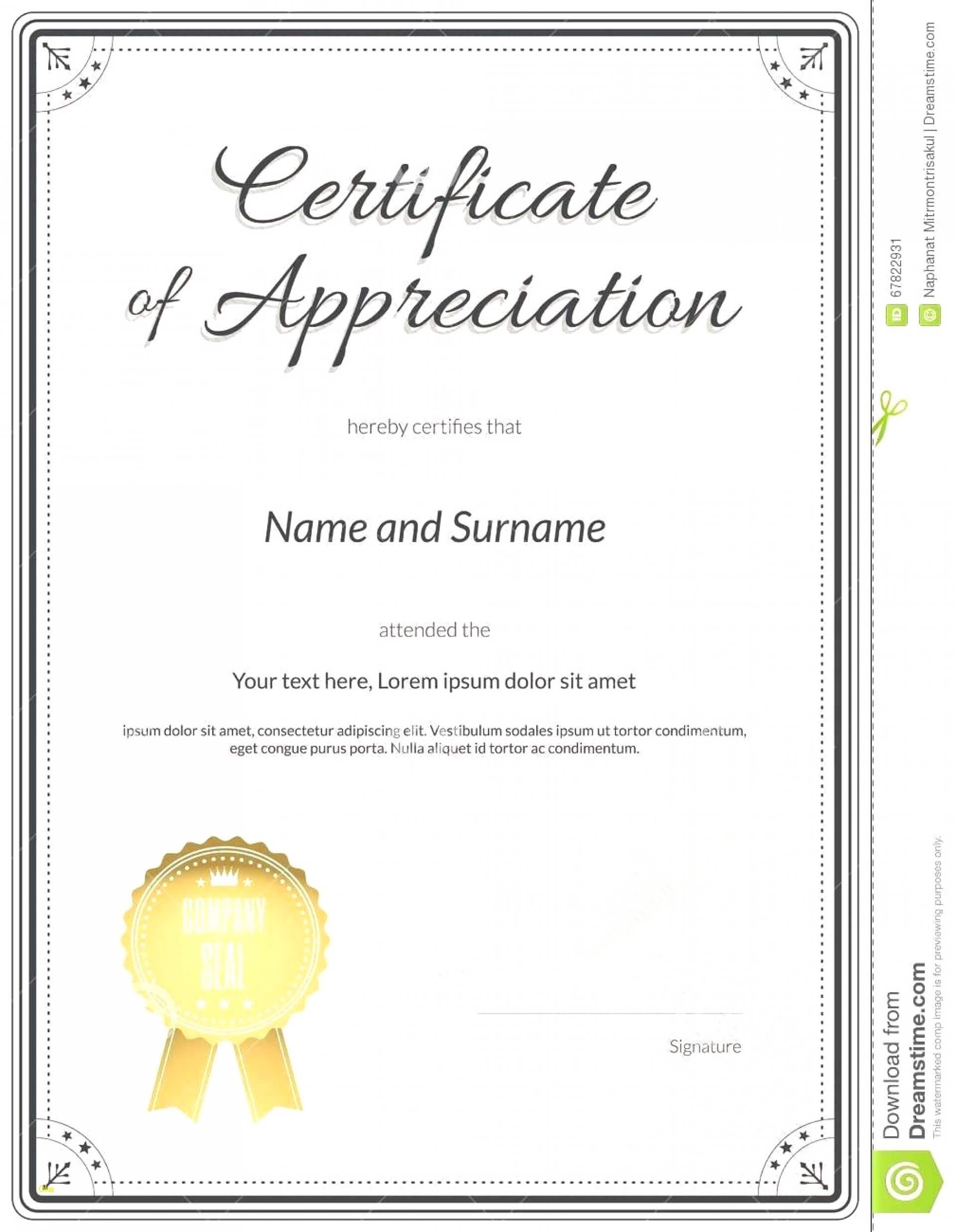 022 Template Ideas Certificate Of Appreciation Word Shocking With Regard To Free Certificate Of Appreciation Template Downloads
