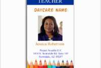 023 Teacher Id Card Photoshop Template Ideas Free Great with regard to Teacher Id Card Template