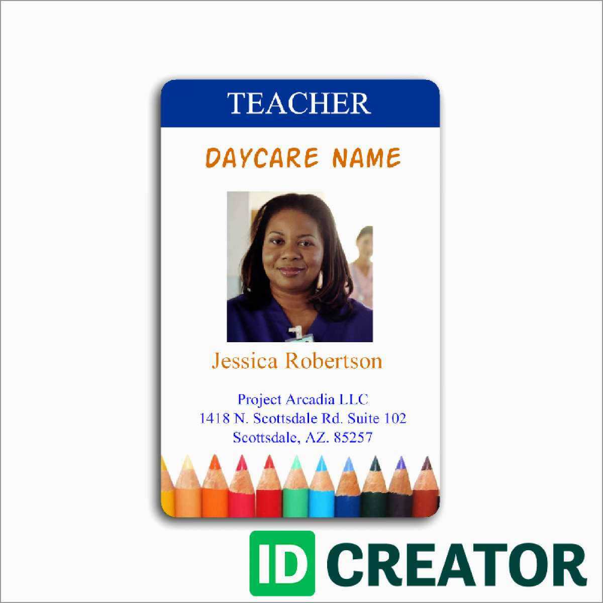 023 Teacher Id Card Photoshop Template Ideas Free Great With Regard To Teacher Id Card Template