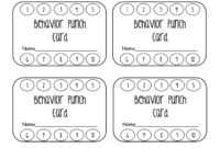 023 Template Ideas Behavior Punch Cards Pinterest Card for Free Printable Punch Card Template