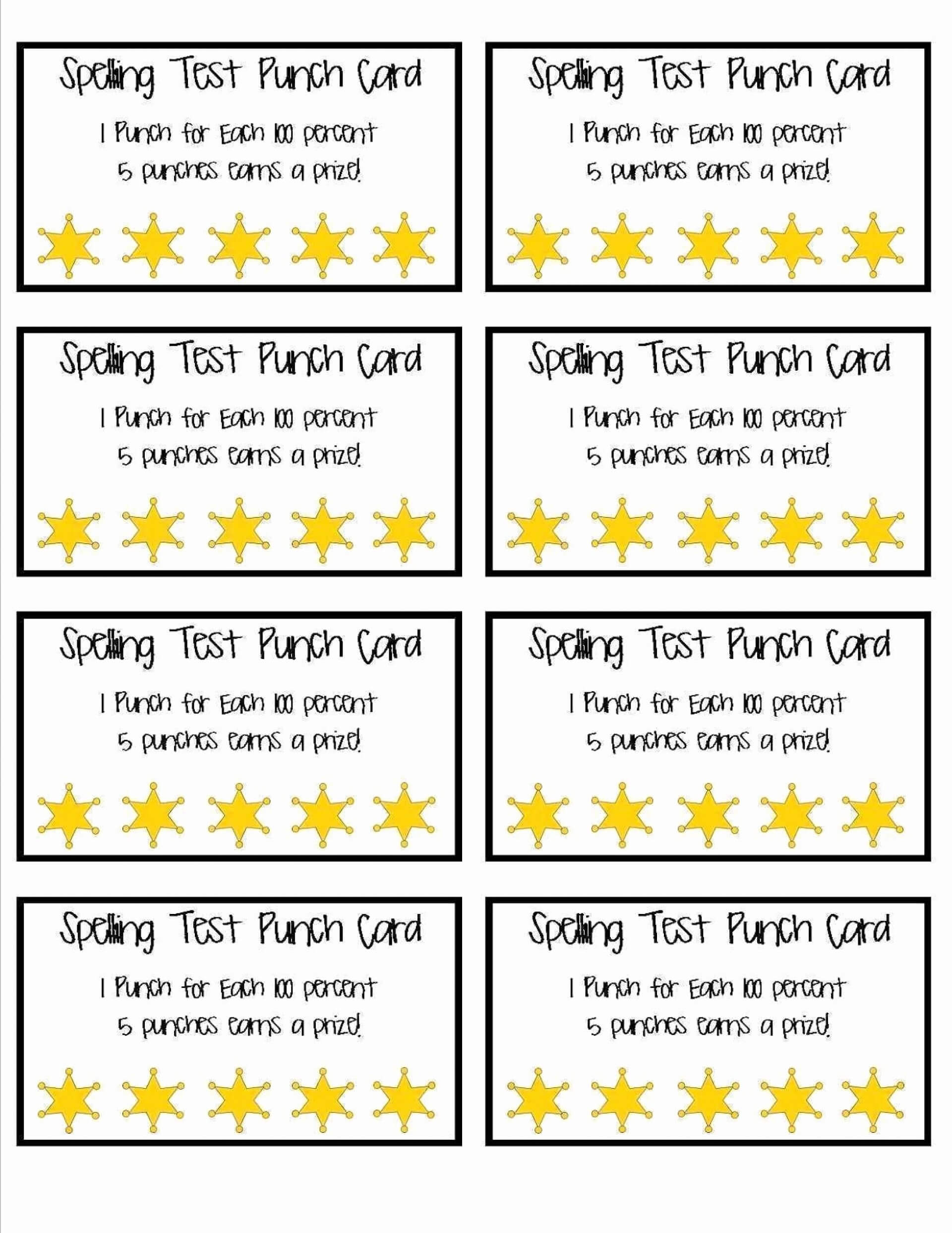 023 Template Ideas Behavior Punch Cards Pinterest Card In Business Punch Card Template Free