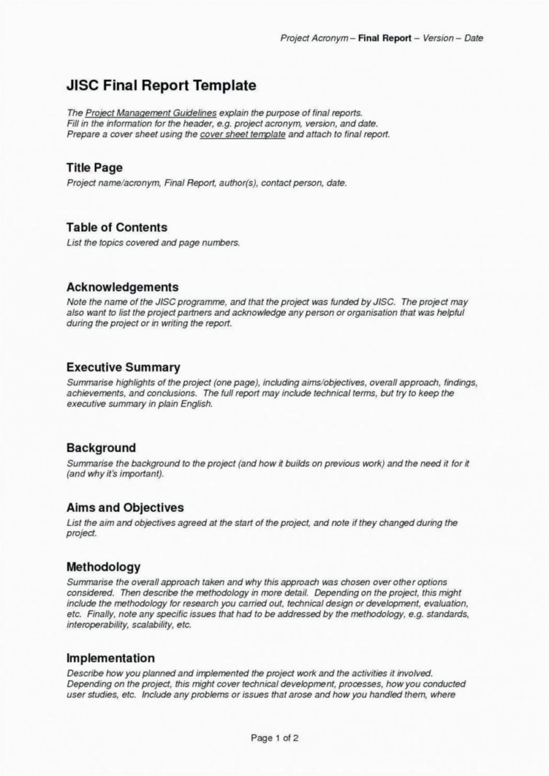 023 Template Ideas Project Executive Summarynagement Example Pertaining To Business Analyst Report Template