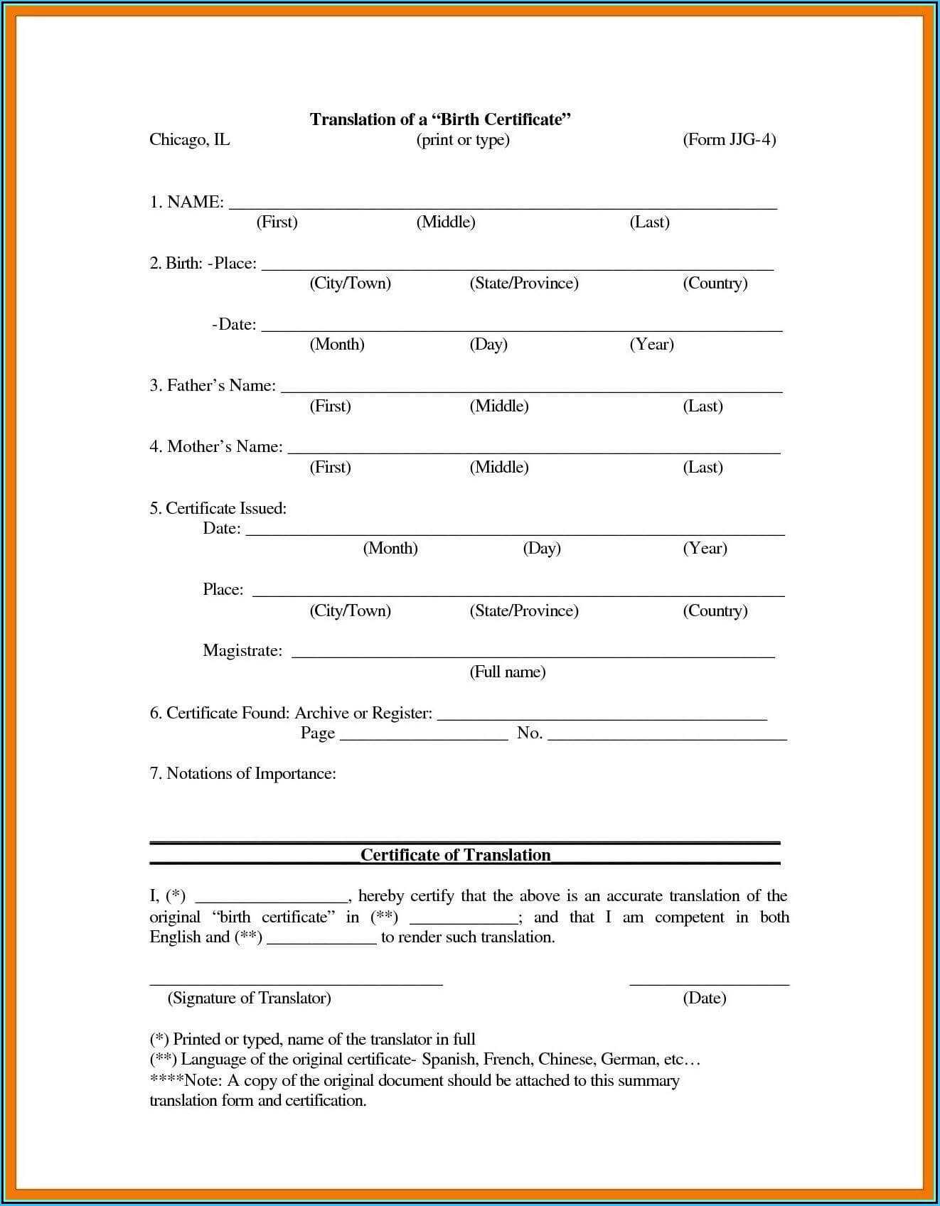 024 Official Birth Certificate Template Simple Uscis Intended For Birth Certificate Template Uk