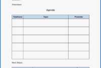 025 Free Meeting Agenda Template Word One On Templates For within Free Meeting Agenda Templates For Word